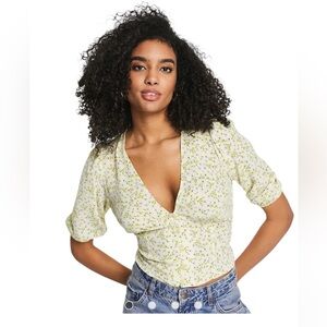 ASOS Design Button Front Floral Shirt Size 10- NWOT